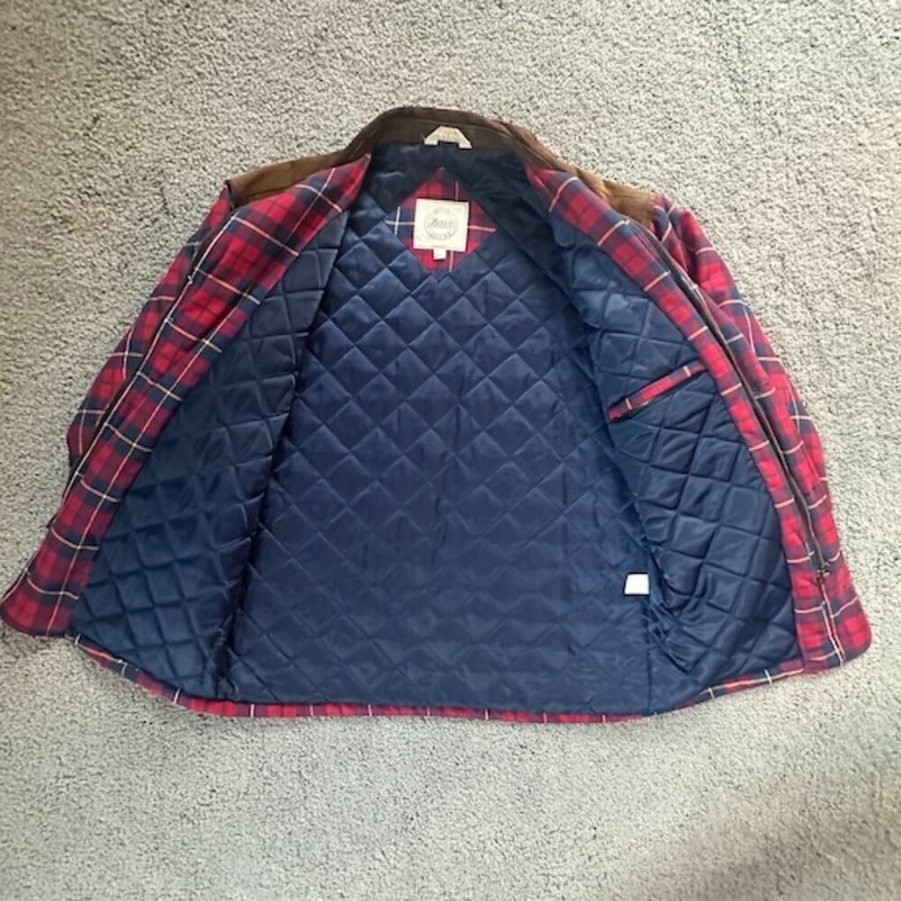 G.H. Bass & Co. Flannel and Suede Leather Quilt Lined Jacket - Size Medium -VGUC - Picture 7 of 13